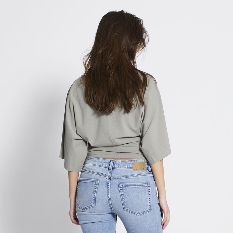 Poncho top "Abby" Light Army Green